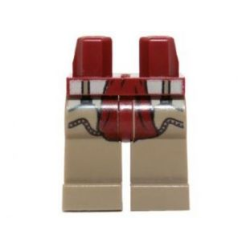 Hips and Dark Tan Legs with Dark Red Sash and Chaps Pattern Hips and Dark Tan Legs with Dark Red Sash and Chaps Pattern