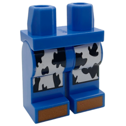 Hips and Legs with White Cowskin Chaps with Black Spots and Dark Orange Toes Pattern Hips and Legs with White Cowskin Chaps with Black Spots and Dark Orange Toes Pattern