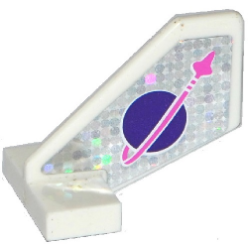 Tail Shuttle, Small with Classic Space Logo with Pink Arrow Pattern (Sticker) - Set 41128