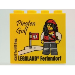 Brick 2 x 4 x 3 with Piraten Golf LEGOLAND Feriendorf Pattern (2020 Version) Brick 2 x 4 x 3 with Piraten Golf LEGOLAND Feriendorf Pattern (2020 Version)