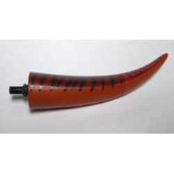Dinosaur Tail Tyrannosaurus rex / Brachiosaurus with Black Rotation Joint Pin and Dark Red Top with Dark Brown Stripes Pattern Dinosaur Tail Tyrannosaurus rex / Brachiosaurus with Black Rotation Joint Pin and Dark Red Top with Dark Brown Stripes Pattern