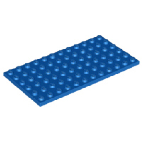 Деталь LEGO 3028 Plate 6 x 12 - Blue