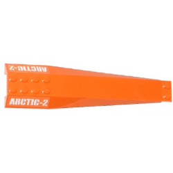 Wedge 16 x 4 Triple Curved with Reinforcements with White 'ARCTIC-2' Pattern (Stickers) - Set 60034 Wedge 16 x 4 Triple Curved with Reinforcements with White 'ARCTIC-2' Pattern (Stickers) - Set 60034