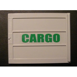 Door Sliding - Type 2 with Green 'CARGO' Pattern Left Side (Sticker) - Set 4512 Door Sliding - Type 2 with Green 'CARGO' Pattern Left Side (Sticker) - Set 4512