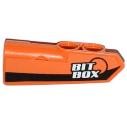 Technic, Panel Fairing #21 Very Small Smooth, Side B with Black Stripe and 'BIT BOX' Pattern (Sticker) - Set 42026 Technic, Panel Fairing #21 Very Small Smooth, Side B with Black Stripe and 'BIT BOX' Pattern (Sticker) - Set 42026