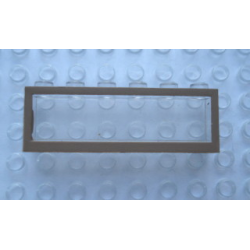 Modulex, Window 1 x 6 x 2 with Brown Border Pattern