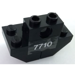 Stickered Assembly 4 x 2 x 2 1/3 with '7710' Pattern (Sticker) - Set 7710 - 2 Slope, Inverted 45 2 x 2, 1 Plate 2 x 4, 1 Technic, Brick 1 x 2 with Hole