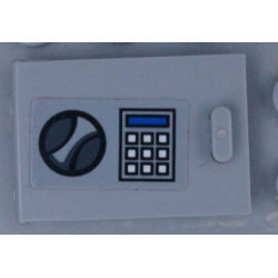 Container, Cupboard 2 x 3 x 2 Door with Handle and Keypad Pattern (Sticker) - Set 60142