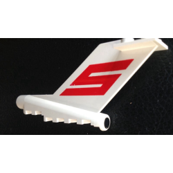 Tail Vintage with Large Red Letter S (Sterling Logo) on Both Sides and Black Dot on Rear Pattern (Sticker) - Set 1552-2 Tail Vintage with Large Red Letter S (Sterling Logo) on Both Sides and Black Dot on Rear Pattern (Sticker) - Set 1552-2