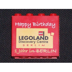 Brick 2 x 4 x 3 with Legoland Discovery Centre BERLIN Happy Birthday 1 Jahr in BERLIN Pattern Brick 2 x 4 x 3 with Legoland Discovery Centre BERLIN Happy Birthday 1 Jahr in BERLIN Pattern