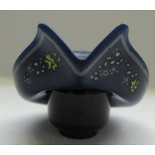 Деталь LEGO 95222pb02 Minifigure, Headgear Hat, Pirate Circular with Fold in Brim and Marine Growth Pattern