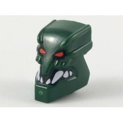 Minifigure, Head, Modified Bionicle Piraka Zaktan with Eyes and Teeth Pattern Minifigure, Head, Modified Bionicle Piraka Zaktan with Eyes and Teeth Pattern