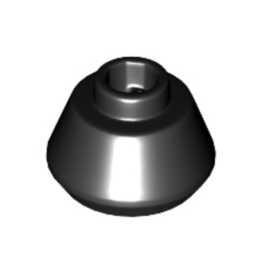 Деталь LEGO 33492 Cone 1 1/2 x 1 1/2 x 2/3 Truncated - Dark Bluish Gray