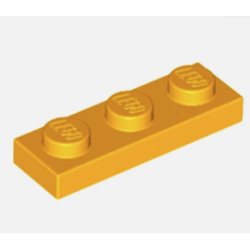 Plate 1 x 3 - Bright Light Orange