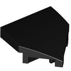Wedge 2 x 2 x 2/3 Pointed - Black