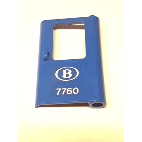 Деталь LEGO 4182pb065 Door 1 x 4 x 5 Train Right, Thin Support at Bottom with Belgian Train Logo and '7760' Pattern (Sticker) - Set 7760