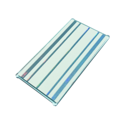 Glass for Window 1 x 4 x 6 with Metallic Light Blue Ice Crystals, Lines Pattern (Sticker) - Set 43197