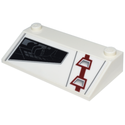 Slope 33 3 x 6 without Inner Walls with ARC-170 Starfighter Pattern Model Left Side (Sticker) - Set 8088 Slope 33 3 x 6 without Inner Walls with ARC-170 Starfighter Pattern Model Left Side (Sticker) - Set 8088