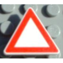 Road Sign 2 x 2 Triangle with Clip with Yield Pattern