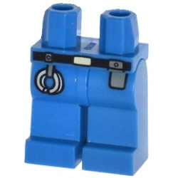 Hips and Legs with Black Belt, Light Bluish Gray Handcuffs and Dark Bluish Gray Utility Pouch Pattern Hips and Legs with Black Belt, Light Bluish Gray Handcuffs and Dark Bluish Gray Utility Pouch Pattern