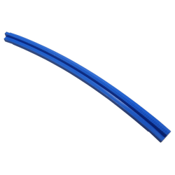 Train, Track Rail Curved Outside with Tapered Ends - Blue Train, Track Rail Curved Outside with Tapered Ends - Blue