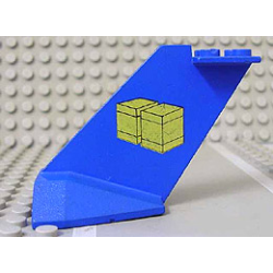 Tail Wedge with Yellow Cargo Boxes Pattern (6377)