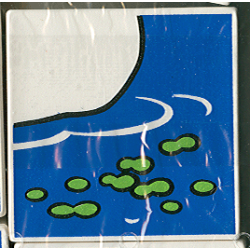 Duplo, Tile 2 x 2 x 1 with Duck Mosaic Picture 06 Pattern