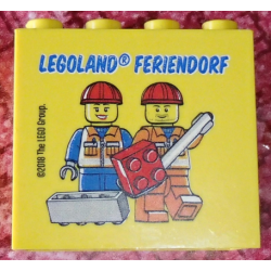 Brick 2 x 4 x 3 with Legoland Feriendorf 2018 Pattern