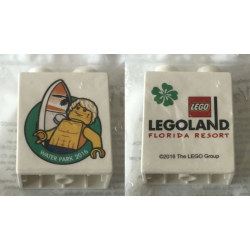 Duplo, Brick 1 x 2 x 2 with Waterpark 2016 Boy LEGOLAND Florida Resort Pattern Duplo, Brick 1 x 2 x 2 with Waterpark 2016 Boy LEGOLAND Florida Resort Pattern
