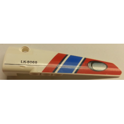 Technic, Panel Fairing # 5 Long Smooth, Side A with 'LK-8068' and Air Intake Pattern (Sticker) - Set 8068 Technic, Panel Fairing # 5 Long Smooth, Side A with 'LK-8068' and Air Intake Pattern (Sticker) - Set 8068