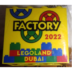 Brick 2 x 4 x 3 with LEGOLAND Dubai 2022 Factory Pattern