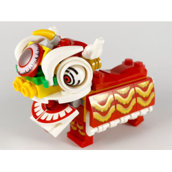 Lion Dance Costume Red - Brick Built