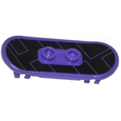 Minifigure, Utensil Skateboard Deck with Rectangles on Black Background Pattern (Sticker) - Set 79105