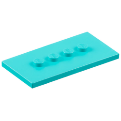 Tile, Modified 3 x 6 with 4 Studs in Center - Orange Tile, Modified 3 x 6 with 4 Studs in Center - Orange