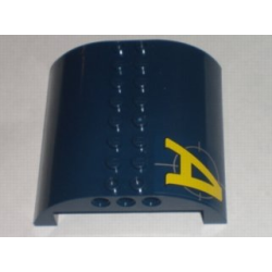 Slope, Curved 8 x 8 x 2 Double with Agents Logo Pattern Left (Sticker) - Set 8971 Slope, Curved 8 x 8 x 2 Double with Agents Logo Pattern Left (Sticker) - Set 8971