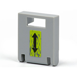 Container, Box 2 x 2 x 2 Door with Slot with Black Double Arrow and Splatters on Lime Background Pattern (Sticker) - Set 8963 Container, Box 2 x 2 x 2 Door with Slot with Black Double Arrow and Splatters on Lime Background Pattern (Sticker) - Set 8963