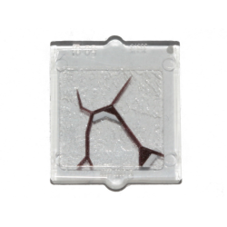 Glass for Window 1 x 2 x 2 Flat Front with Black Scratch Pattern 2 (Sticker) - Set 70419 Glass for Window 1 x 2 x 2 Flat Front with Black Scratch Pattern 2 (Sticker) - Set 70419