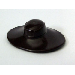 Minifigure, Headgear Hat, Very Wide Brim