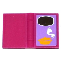 Minifigure, Utensil Book 2 x 3 with Cooking Pot and Steam Pattern (Sticker) - Set 41054