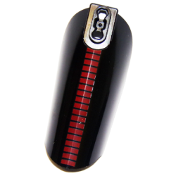 Large Figure Armor, Arm / Leg Cover with Ball Joint Socket and 2 Holes with Red Lines Pattern