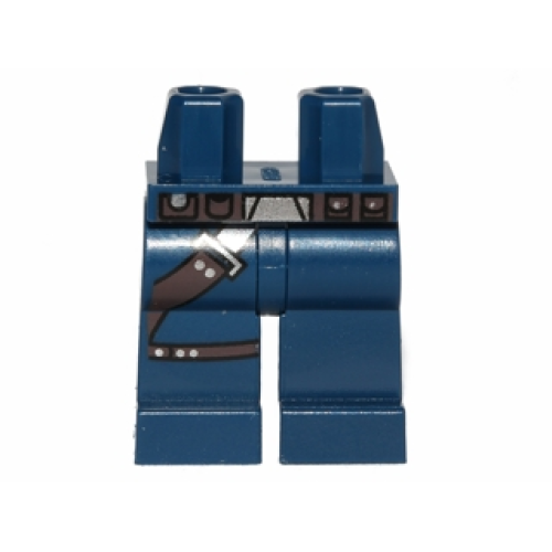 Деталь LEGO 970c00pb0129 Hips and Legs with SW Gunbelt, Pockets on Hips Pattern (Han Solo)