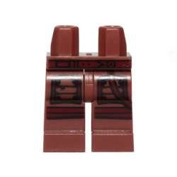 Hips and Legs with Pockets and Dark Red Belt, Strap, and Knee Wrappings Pattern Hips and Legs with Pockets and Dark Red Belt, Strap, and Knee Wrappings Pattern
