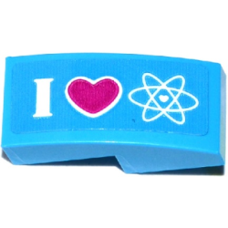 Slope, Curved 2 x 1 x 2/3 with 'I', Heart and Heart Atom Orbitals Pattern (Sticker) - Set 41116 Slope, Curved 2 x 1 x 2/3 with 'I', Heart and Heart Atom Orbitals Pattern (Sticker) - Set 41116