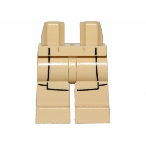 Деталь LEGO 970c00pb0254 Hips and Legs with SW Jedi Robe Pattern