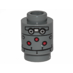 Brick, Round 1 x 1 with SW IG-11 Head Pattern Brick, Round 1 x 1 with SW IG-11 Head Pattern