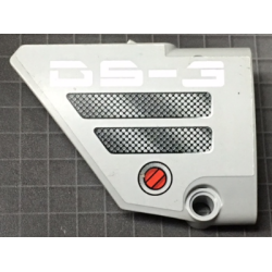 Technic, Panel Fairing #13 Large Short Smooth, Side A with 'DS-3', Black Mesh Grilles and Red Knob Pattern (Sticker) - Set 7160 Technic, Panel Fairing #13 Large Short Smooth, Side A with 'DS-3', Black Mesh Grilles and Red Knob Pattern (Sticker) - Set 7160