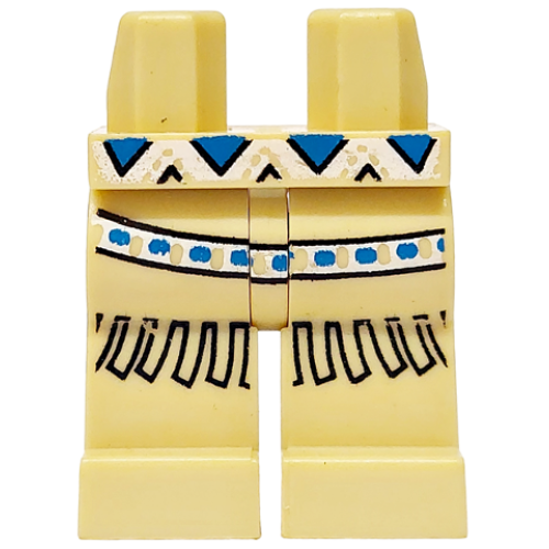Деталь LEGO 970c00pb0057 Hips and Legs with Western Indians Belt and Fringe Pattern