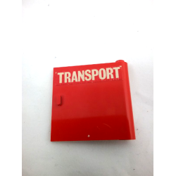 Door 1 x 5 x 4 Right with White 'TRANSPORT' on Red Background Pattern (Sticker) - Set 725-2 Door 1 x 5 x 4 Right with White 'TRANSPORT' on Red Background Pattern (Sticker) - Set 725-2