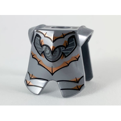 Minifigure Armor Breastplate with Leg Protection with Copper Bats and Pearl Dark Gray Trim Pattern Minifigure Armor Breastplate with Leg Protection with Copper Bats and Pearl Dark Gray Trim Pattern