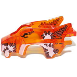 Flywheel Fairing Wolf Shape with White Patches and Brown Stitches Pattern Flywheel Fairing Wolf Shape with White Patches and Brown Stitches Pattern